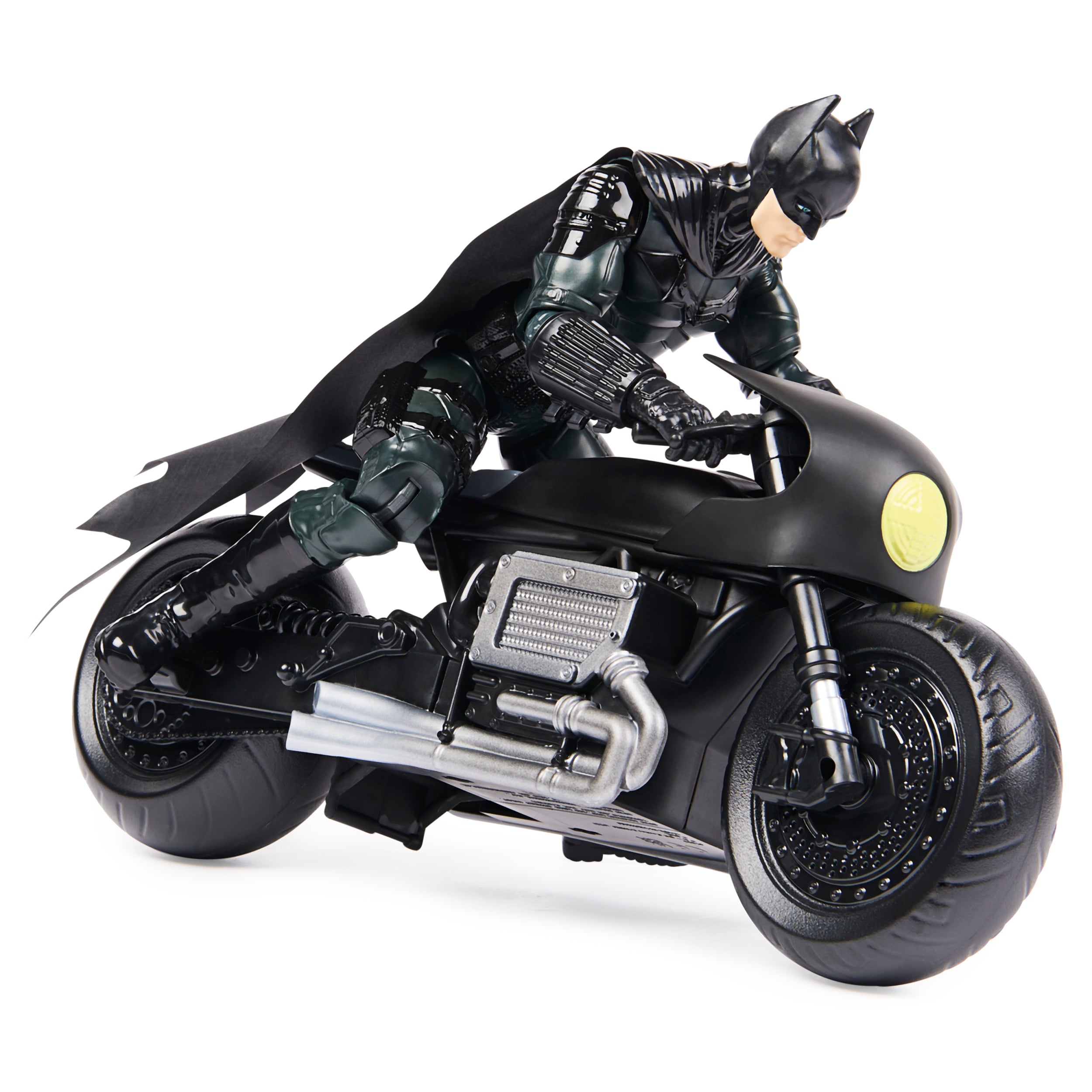 Batman Movie: Batman La Pelicula - Batman Con Batimoto Figura De Accion 12 Pulgadas