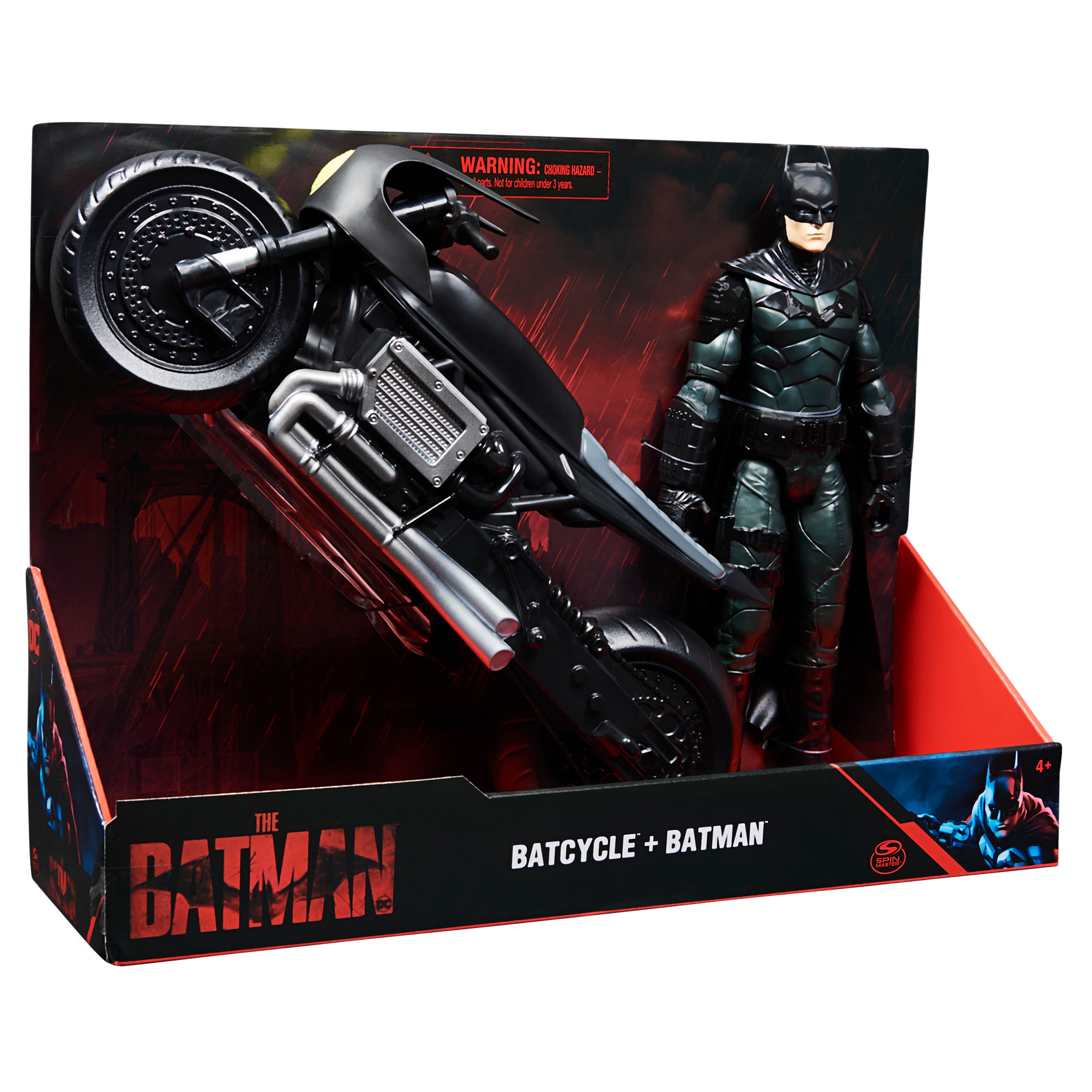 Batman Movie: Batman La Pelicula - Batman Con Batimoto Figura De Accion 12 Pulgadas