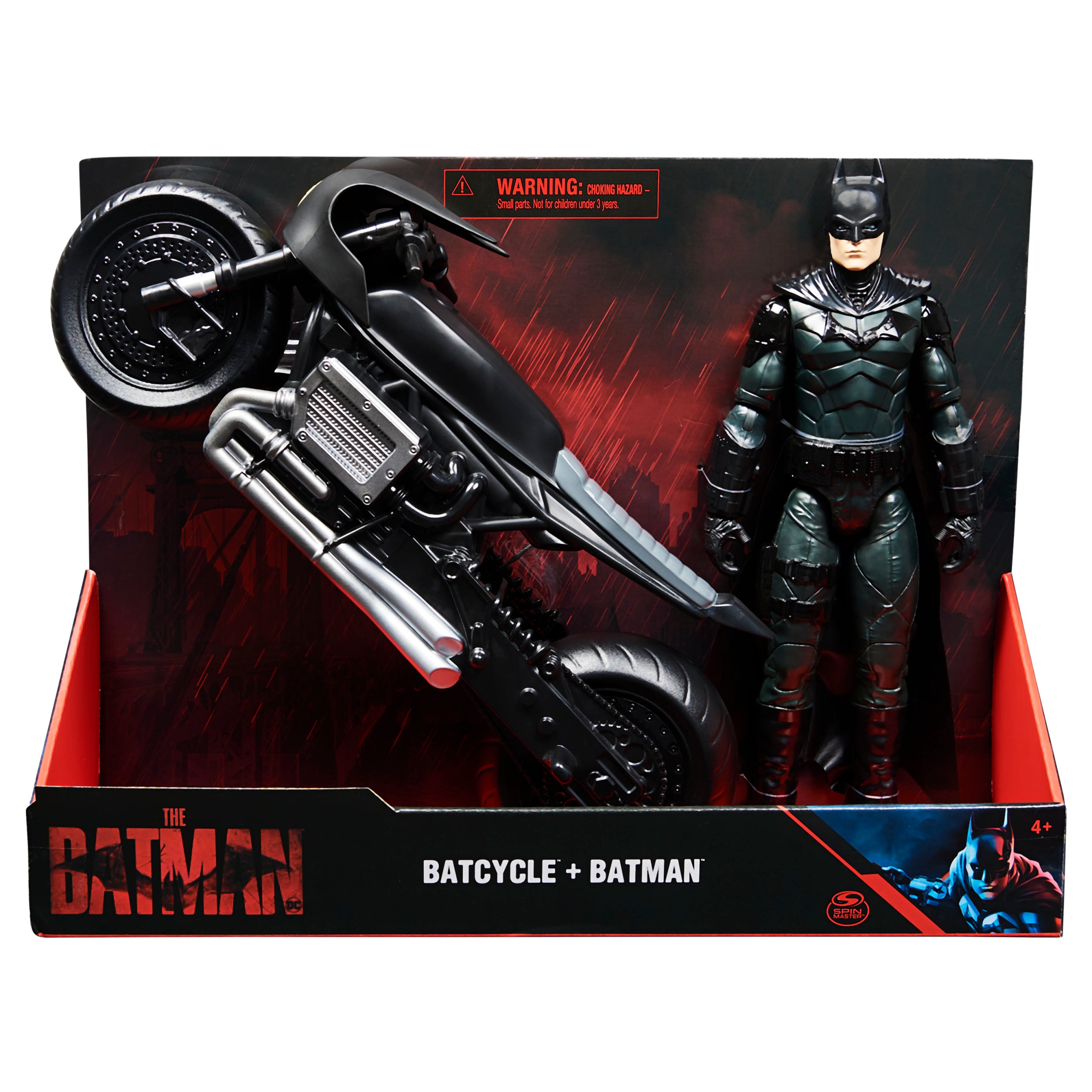 Batman Movie: Batman La Pelicula - Batman Con Batimoto Figura De Accion 12 Pulgadas