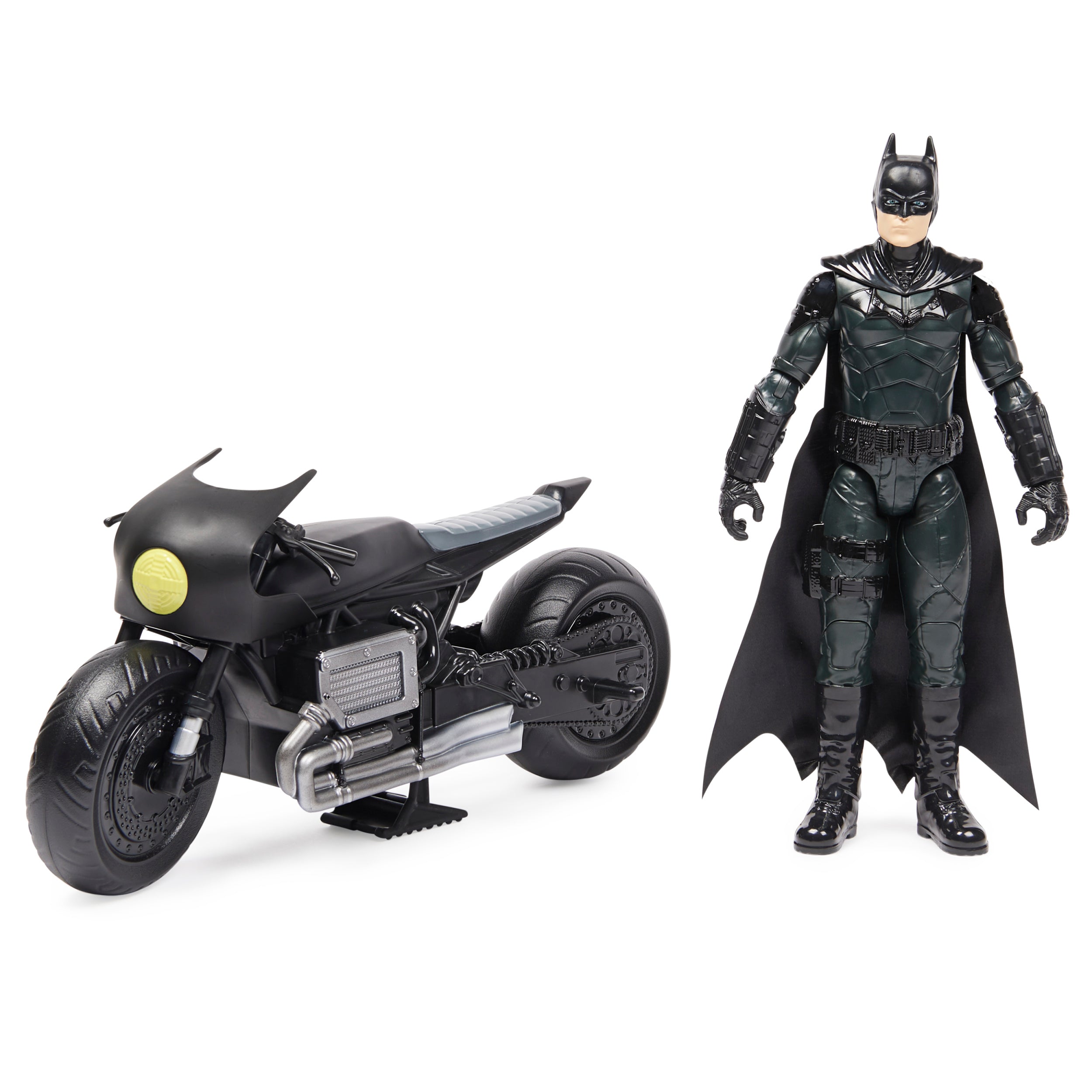 Batman Movie: Batman La Pelicula - Batman Con Batimoto Figura De Accion 12 Pulgadas