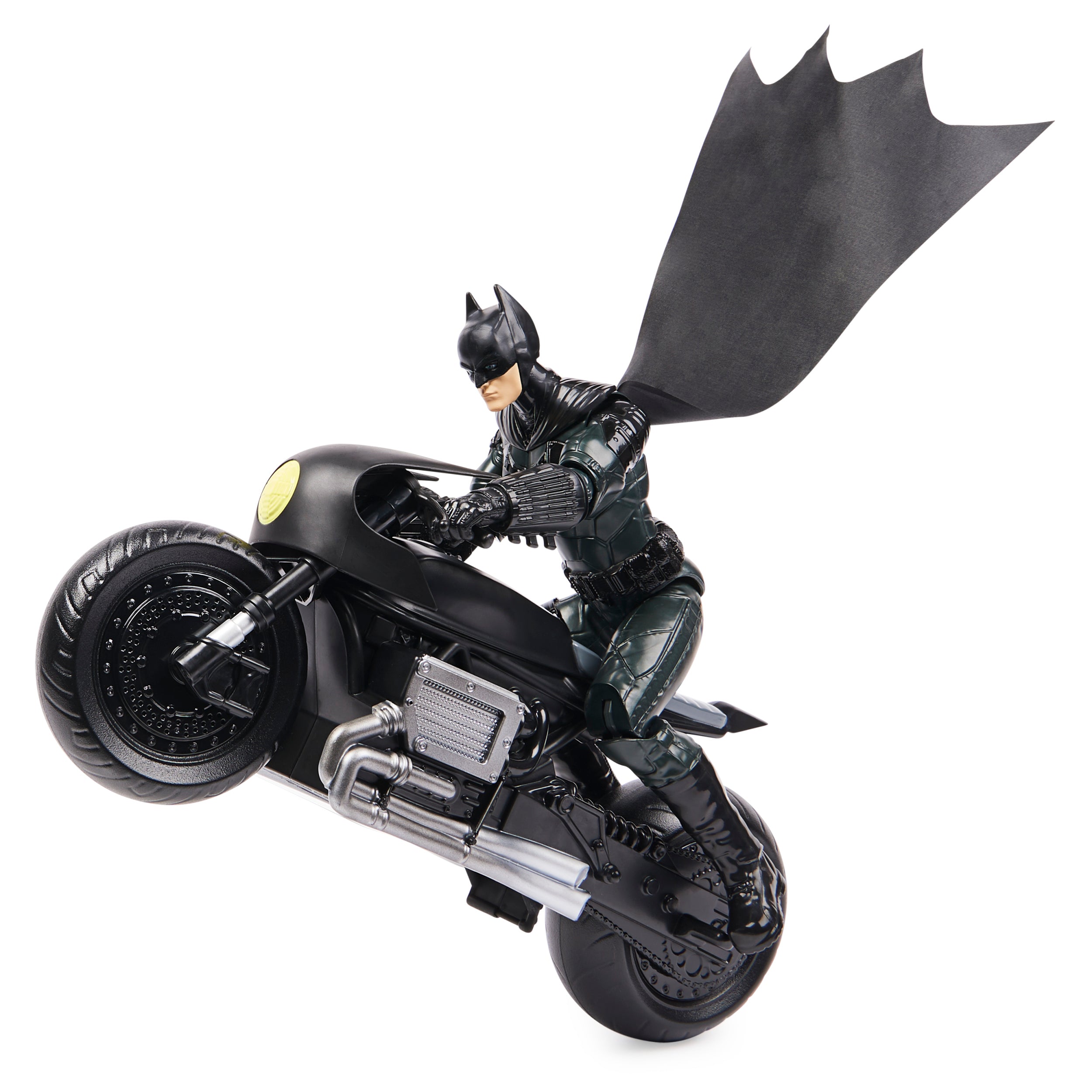 Batman Movie: Batman La Pelicula - Batman Con Batimoto Figura De Accion 12 Pulgadas