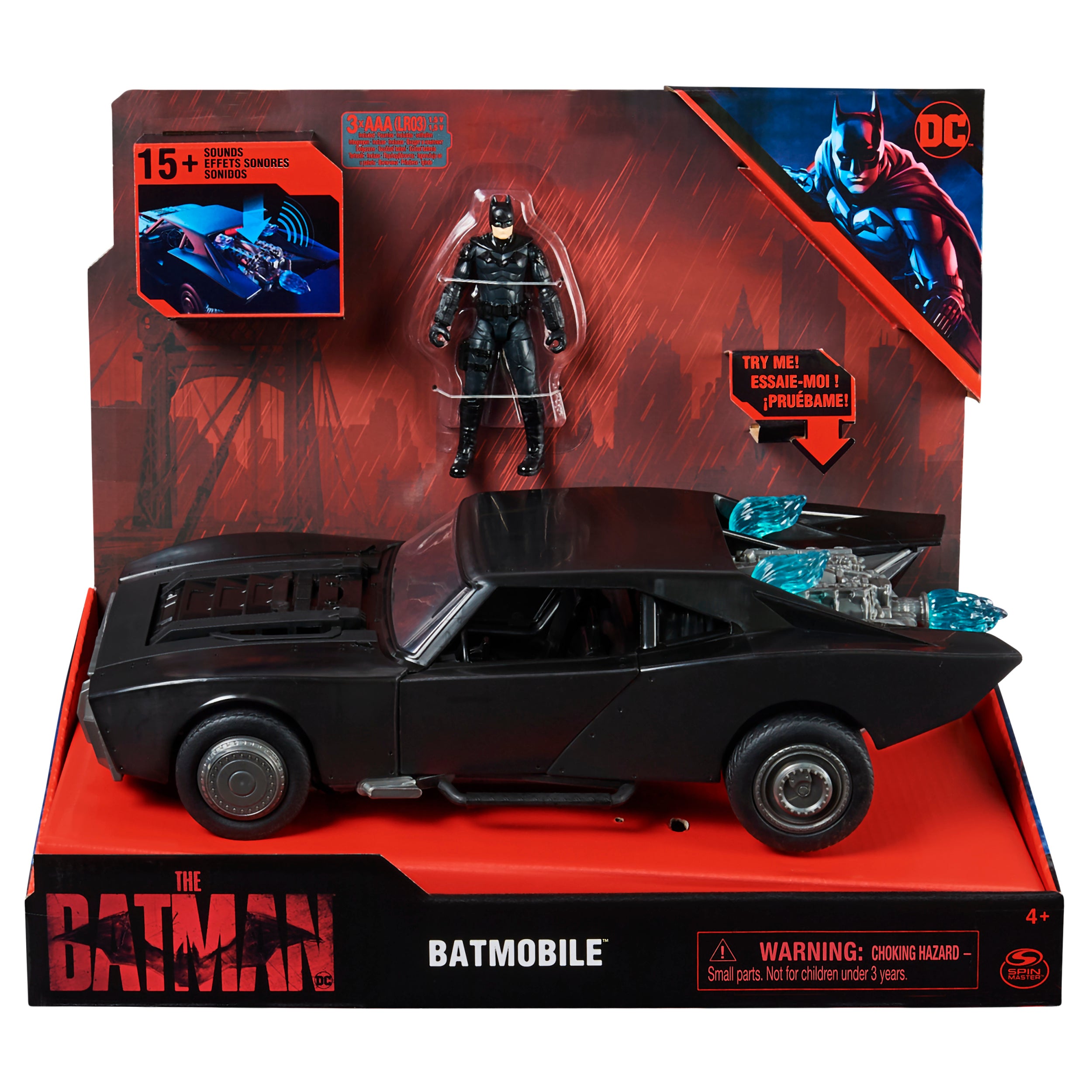 Batman Movie: Batimovil Con Batman 4 Pulgadas
