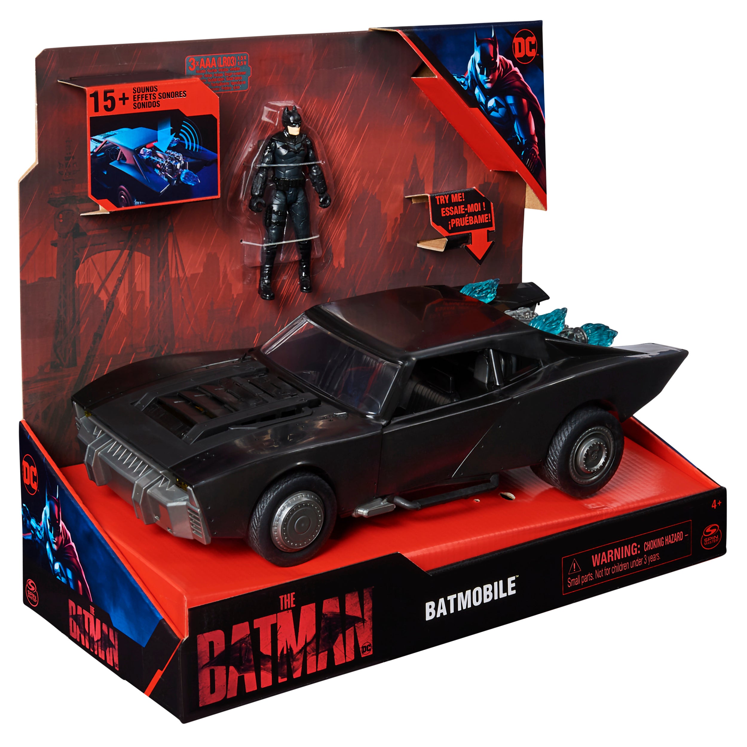 Batman Movie: Batimovil Con Batman 4 Pulgadas