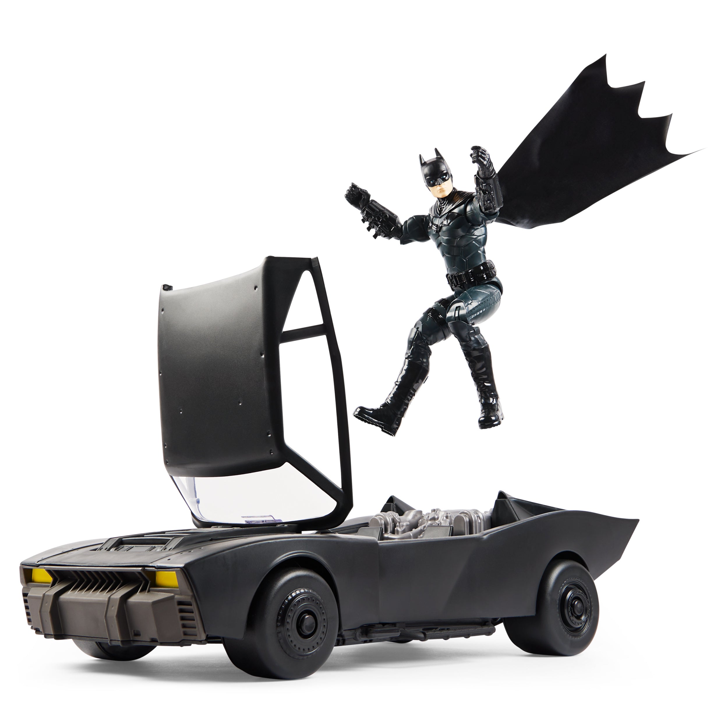 Batman Movie: Batman La Pelicula - Batman Con Batimovil Figura De Accion 12 Pulgadas