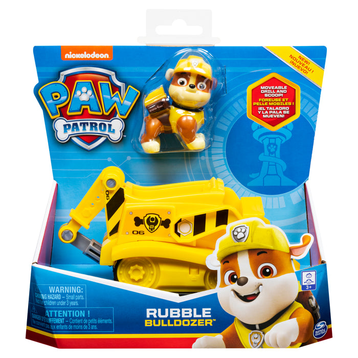 Paw Patrol: Paw Patrol Vehiculo Basico - Rubble Al Rescate