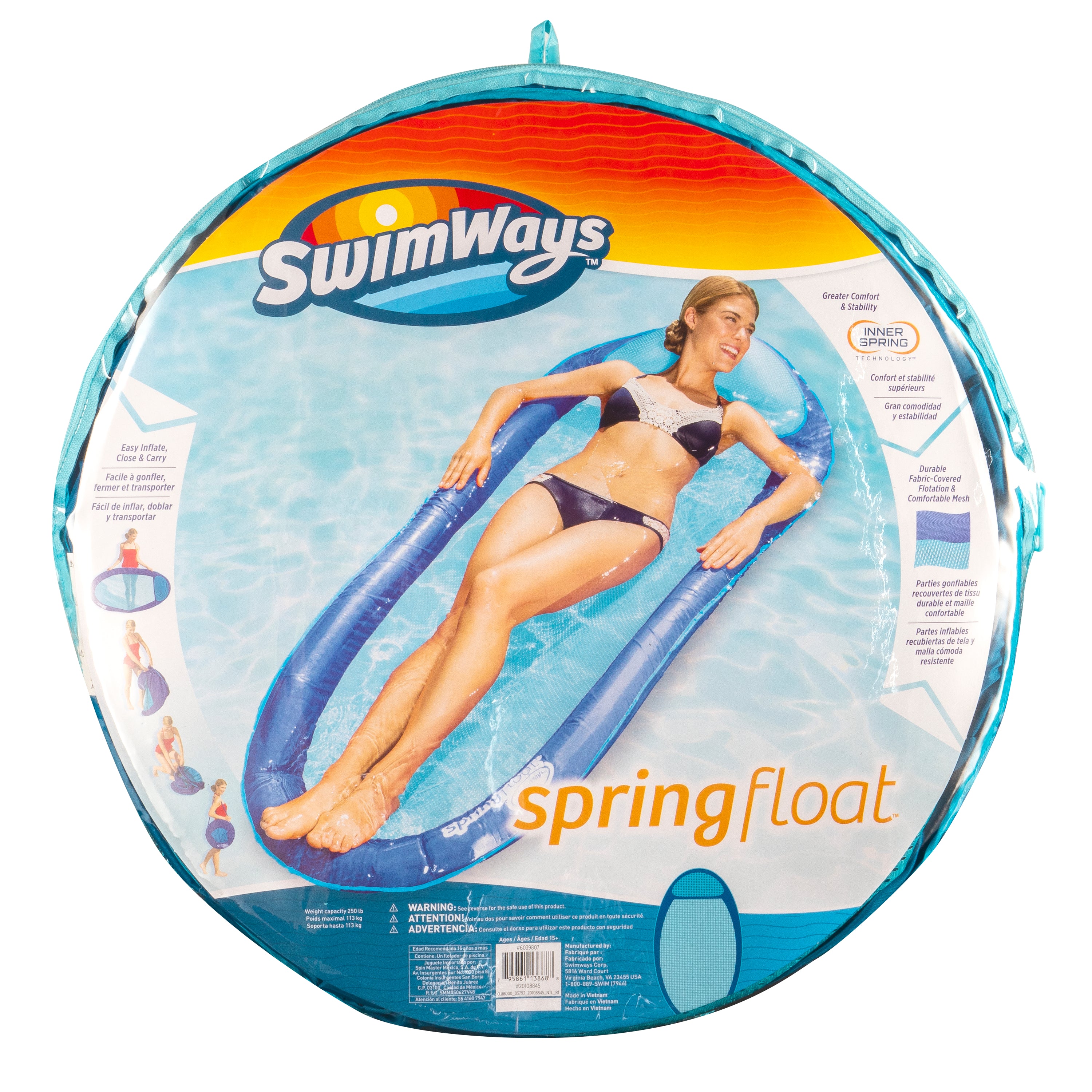 Swimways: Swimways Spring Float Silla - Azul Claro