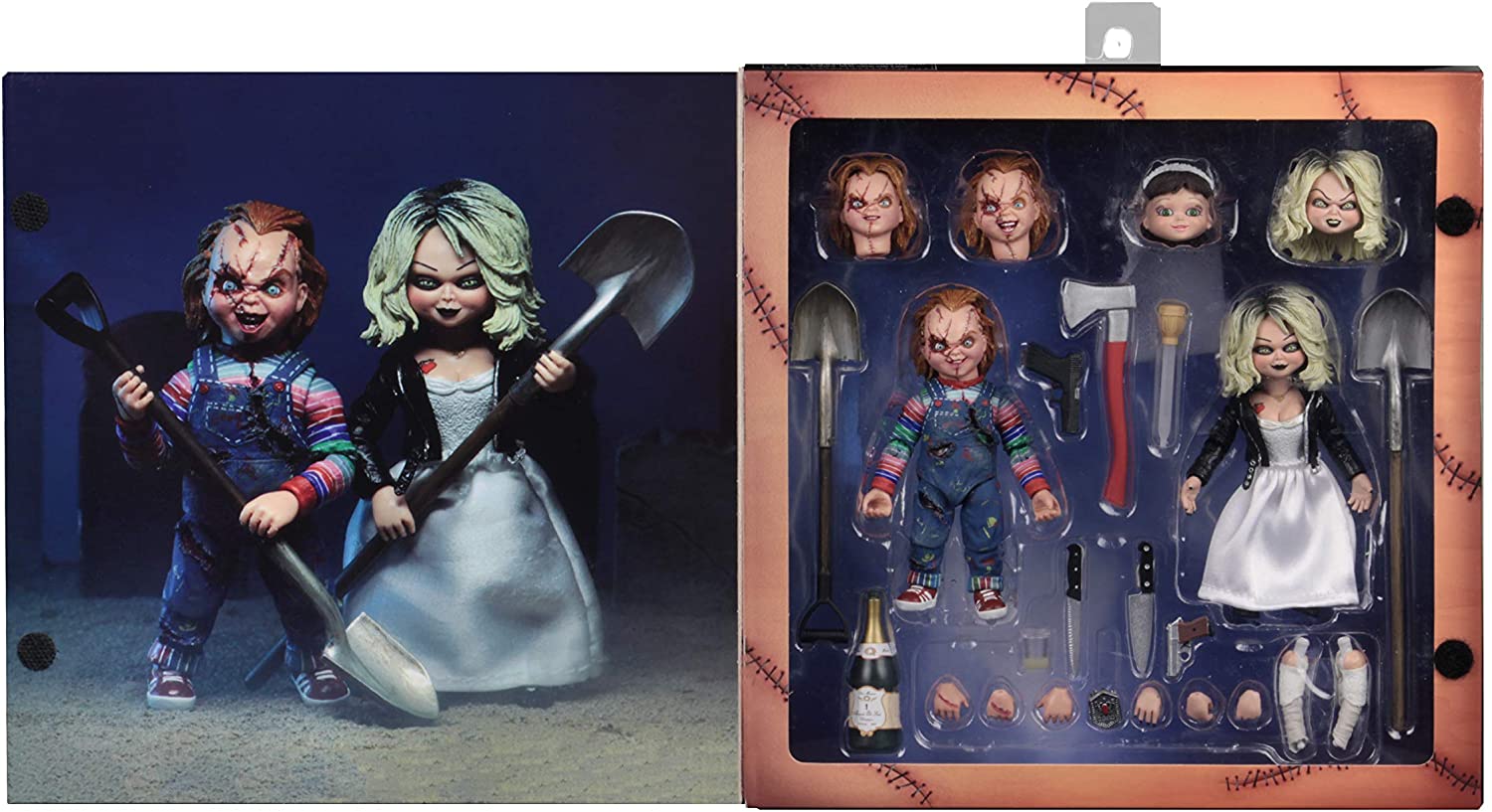 Neca Figura de Accion Ultimate: La novia de Chucky - Chucky y Tiffany 2 Pack
