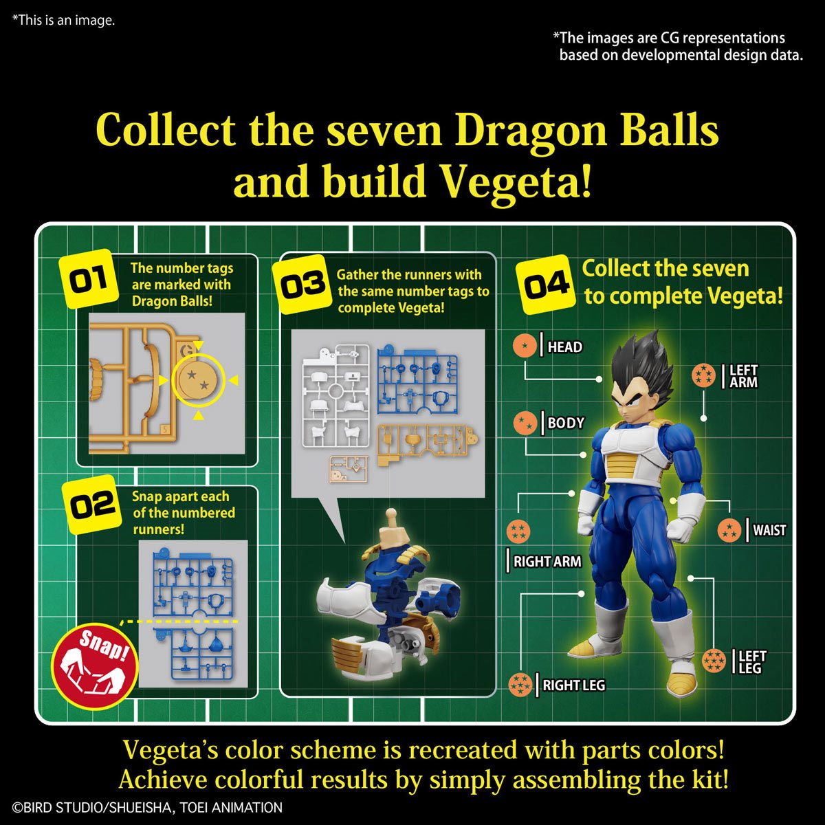 Bandai Hobby Gunpla Figure Rise Standard Model Kit: Dragon Ball Z - Vegeta