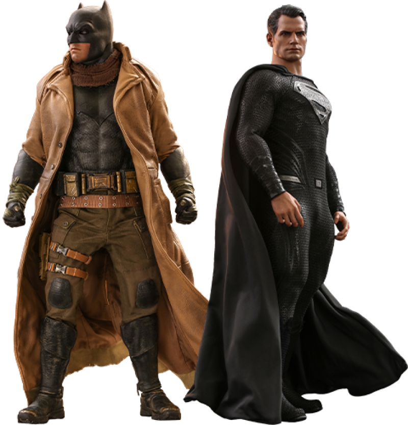 Hot Toys DC: Justice League - Knightmare Batman y Superman Negro Escala 1/6