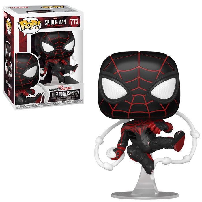 Funko Pop Games: Miles Morales Game - Miles Morales Traje Tecnologia Avanzada