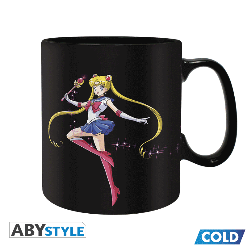ABYStyle Mug: Sailor Moon - Sailor y Chibi Taza Termocromatica 460 ml