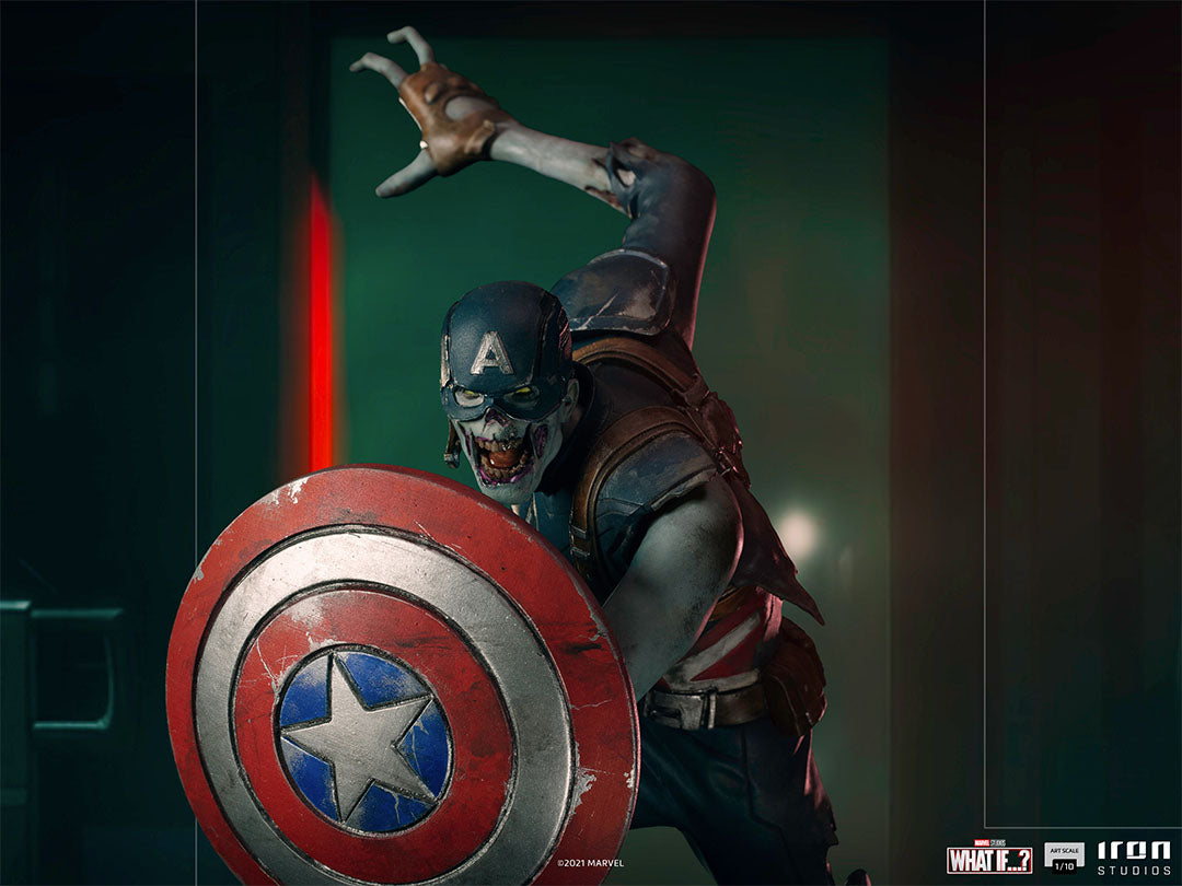 IRON Studios: Marvel What If - Capitan America Zombie Escala de Arte 1/10
