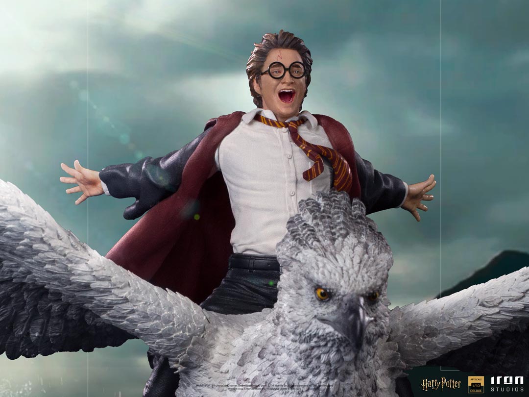 IRON Studios: Harry Potter - Harry Potter y Buckbeak Deluxe Escala de Arte 1/10