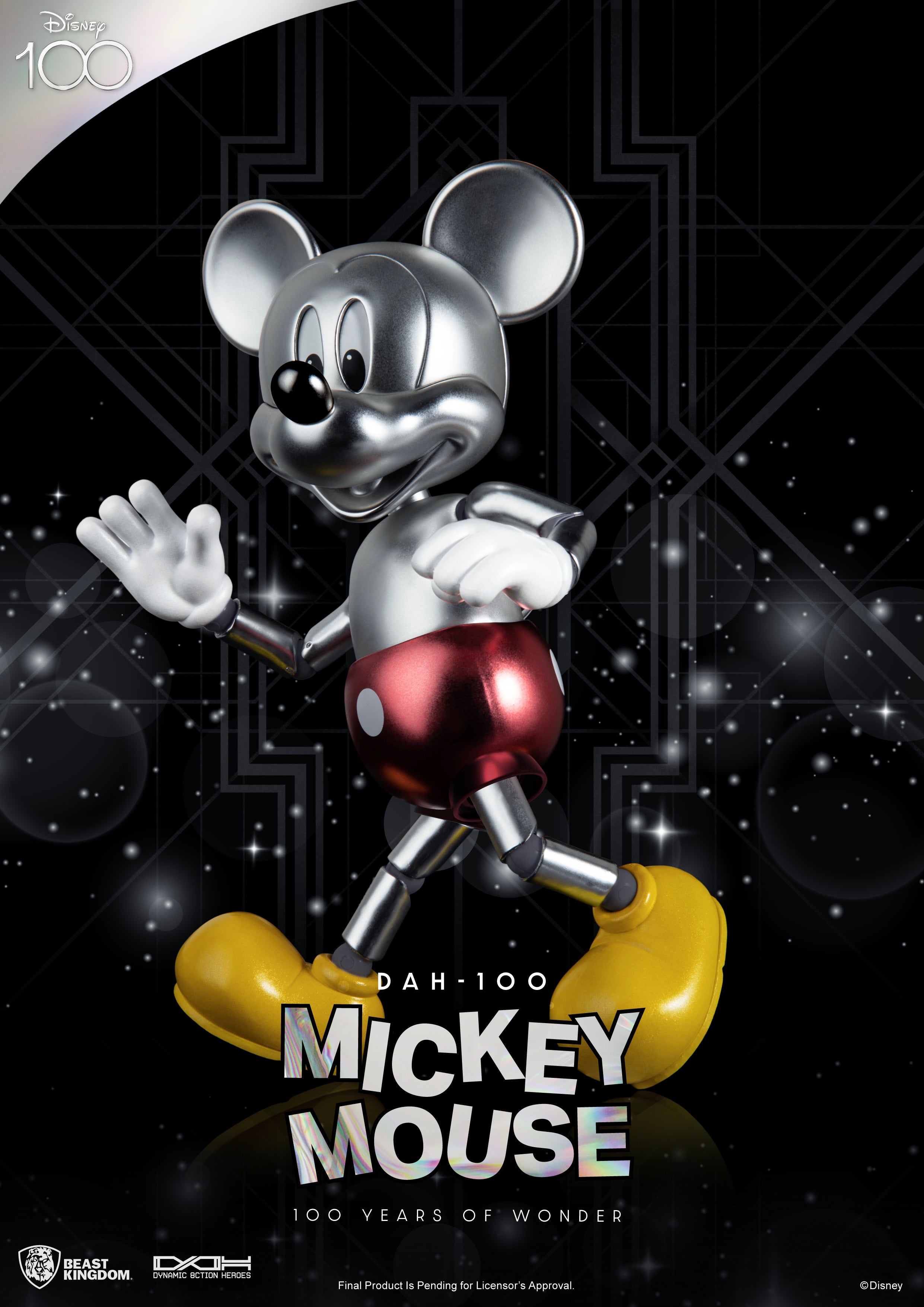 Beast Kingdom Dynamic Action Heroes: Disney 100 Aniversario - Mickey Mouse DAH-100