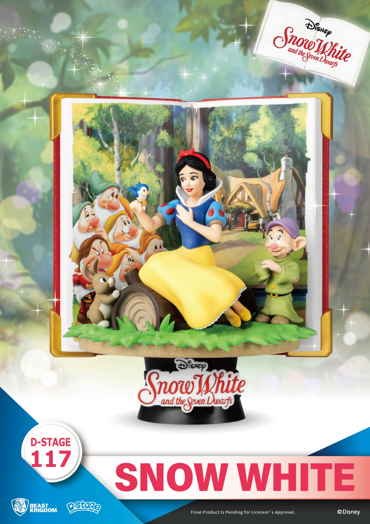Beast Kingdom Diorama Stage Disney: Story Book Series Blancanieves - Blancanieves Armable DS117
