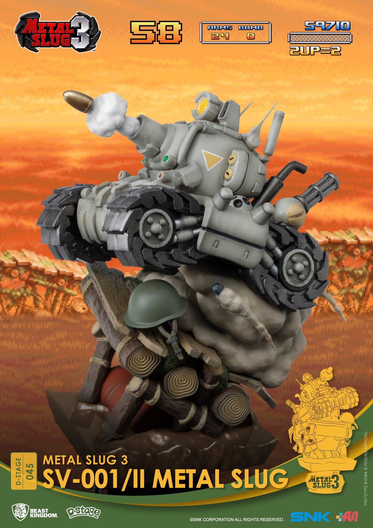 Beast Kingdom Diorama Stage: Metal Slug 3 - Vehiculo SV001