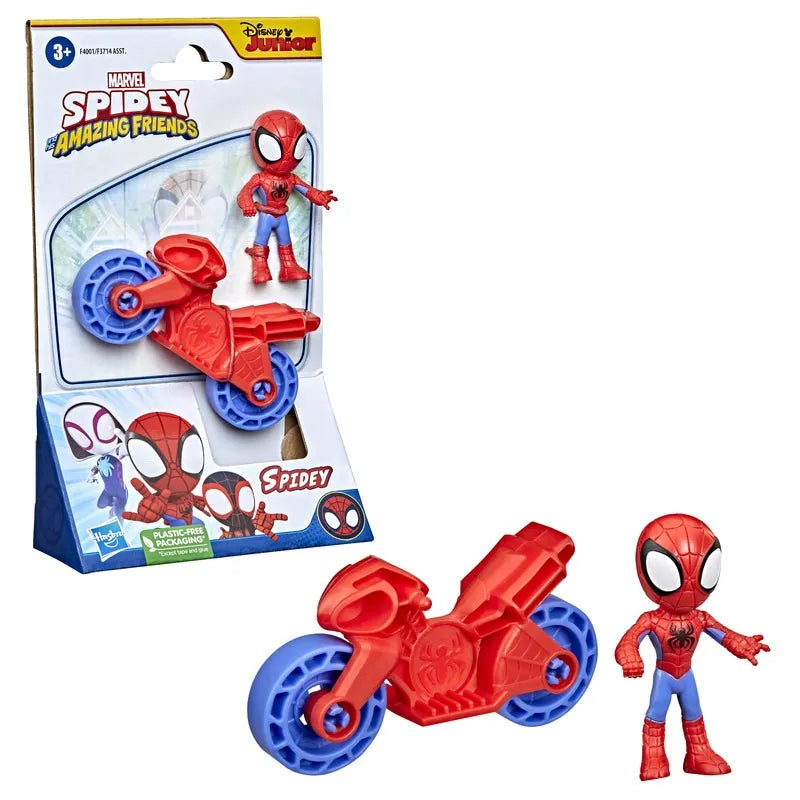 Marvel Spidey And His Amazing Friends: Spidey Con Vehiculo 2.5 Pulgadas