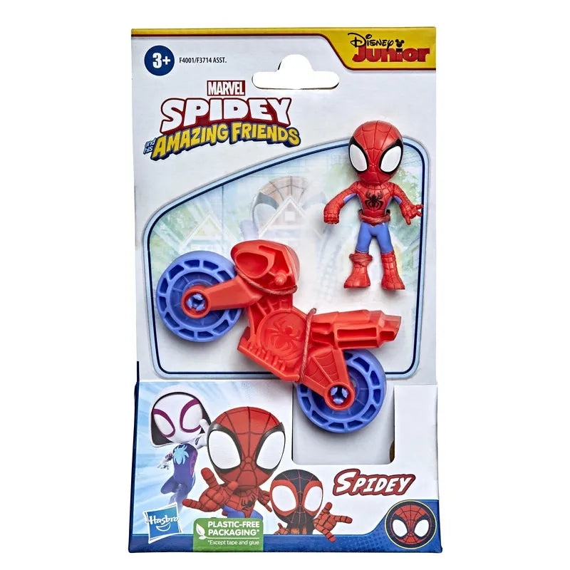 Marvel Spidey And His Amazing Friends: Spidey Con Vehiculo 2.5 Pulgadas
