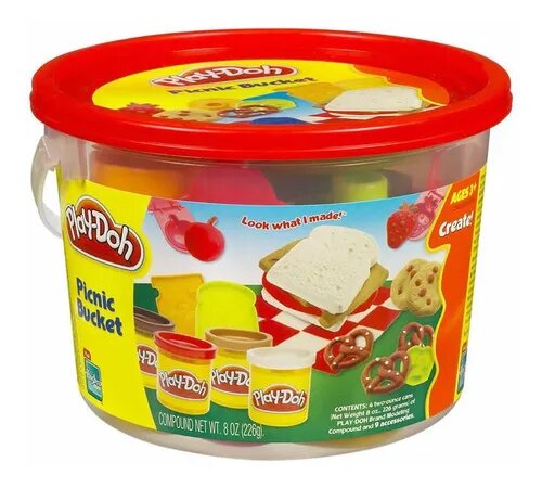 Play Doh: Mini Cubeta Play Doh Color Aleatoria