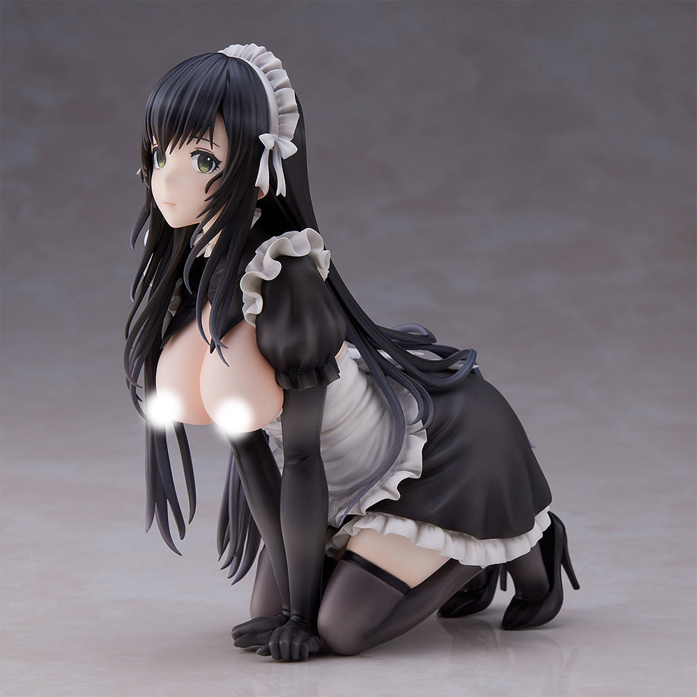Eighteen Figures: Black Haired Maid Illustration  - Maid Black Haired
