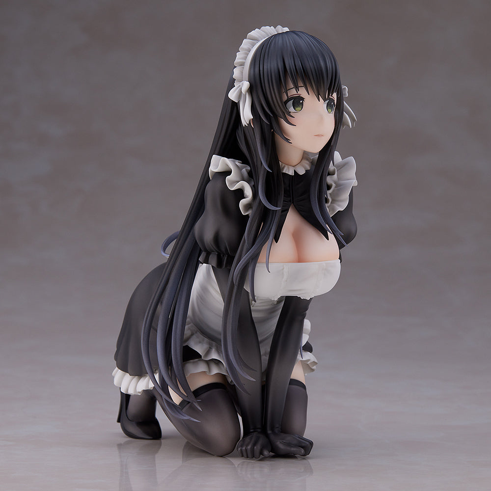 Eighteen Figures: Black Haired Maid Illustration  - Maid Black Haired