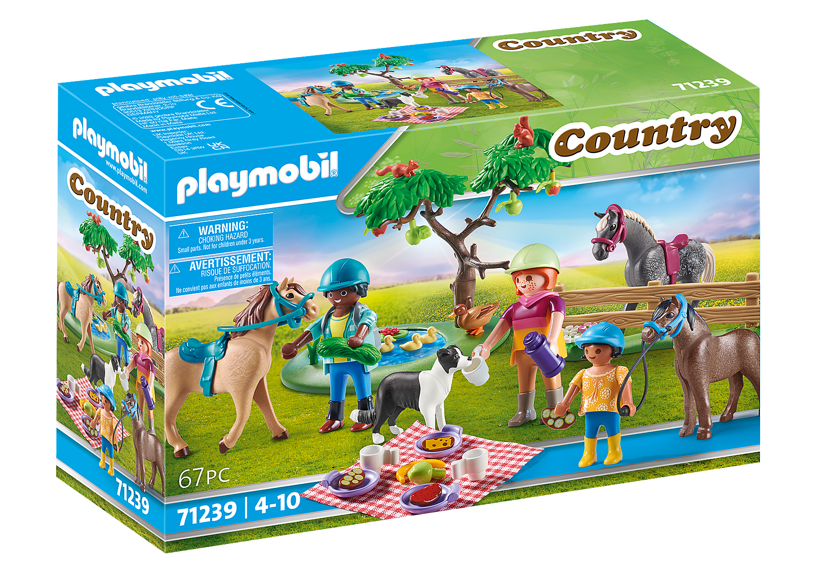 Playmobil Country: Excursion De Picnic Con Caballos 71239