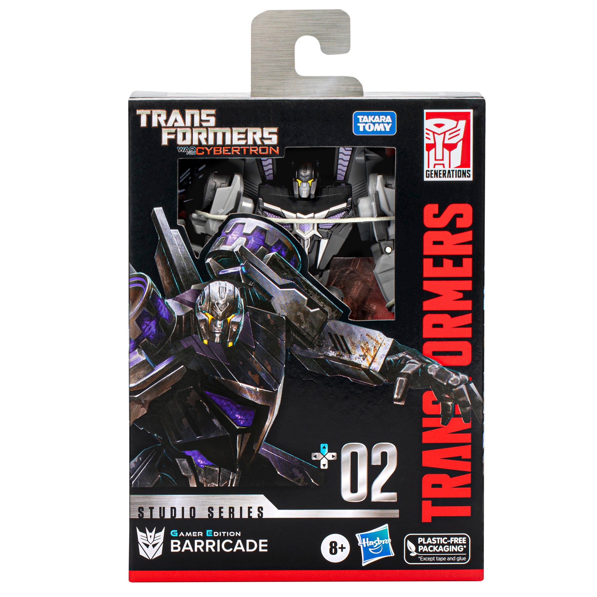 Transformers Studio Series Deluxe 02: Barricade Edicion Gamer 4.5 Pulgadas