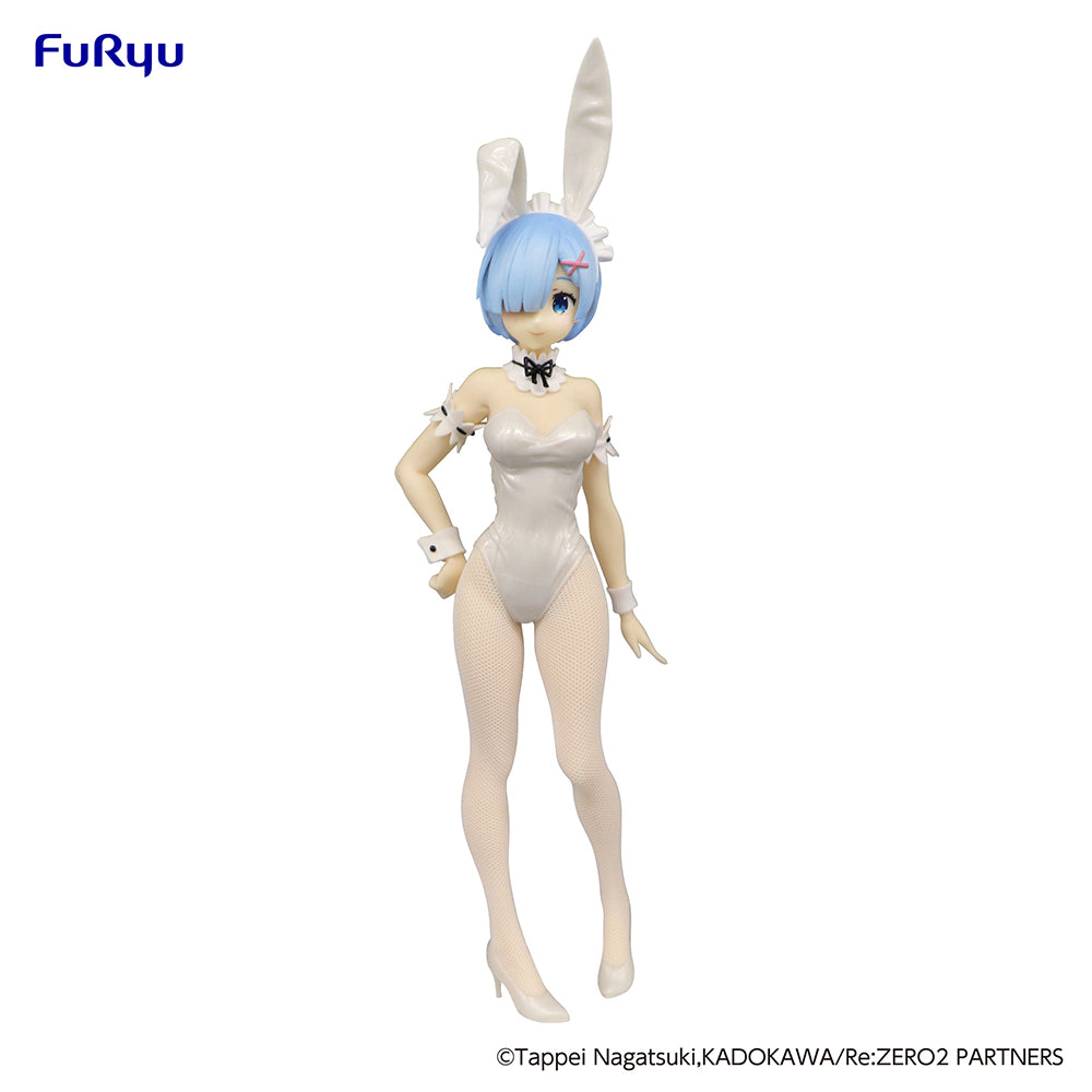 Furyu Figures Bicute Bunnies: Re Zero Starting Life In Another World - Rem White Color Perla