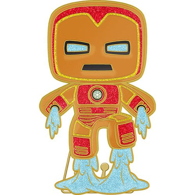 Funko Pop Pin: Marvel Holiday - Iron Man Galleta de Jengibre Esmaltado