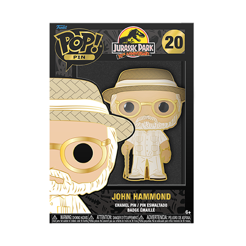 Funko Pop Pin: Jurassic Park - John Hammond Pin Esmaltado