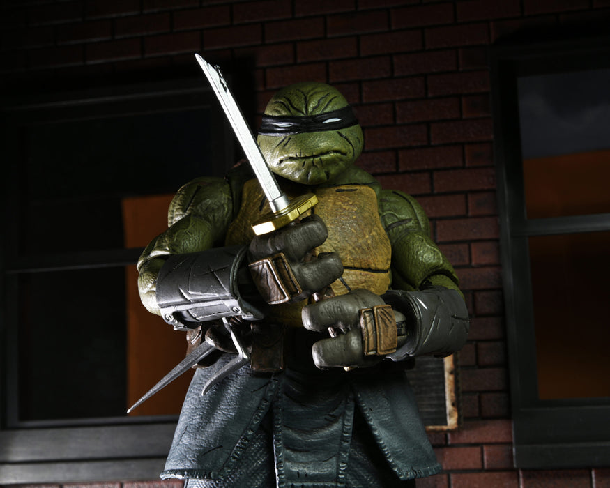 NECA Figura de Accion Ultimate: TMNT Tortugas Ninja IDW Comics - The Last Ronin Sin Armadura 7 Pulgadas
