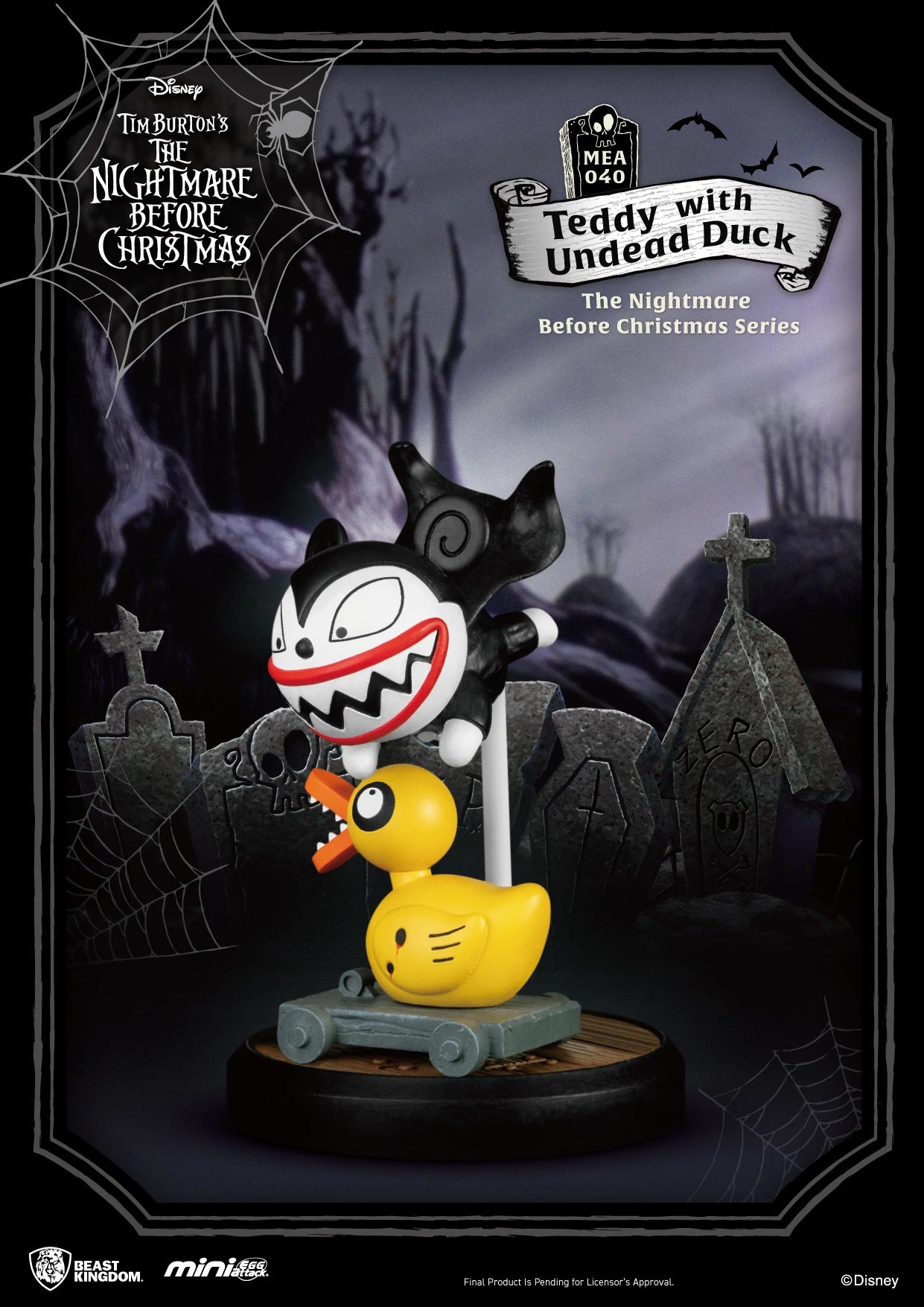 Beast Kingdom Mini Egg Attack: Mundo de Jack Series - Teddy Vampiro con Pato MEA-040