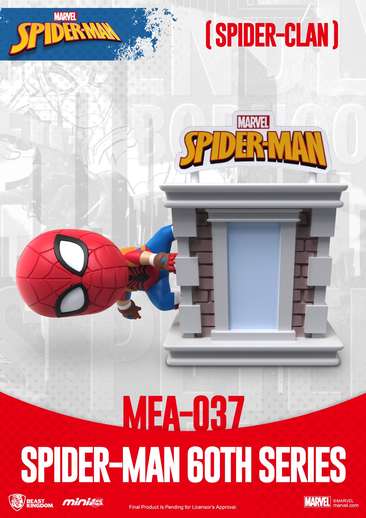 Beast Kingdom Mini Egg Attack: Marvel Spiderman - Set Spiderman 60 Aniversario