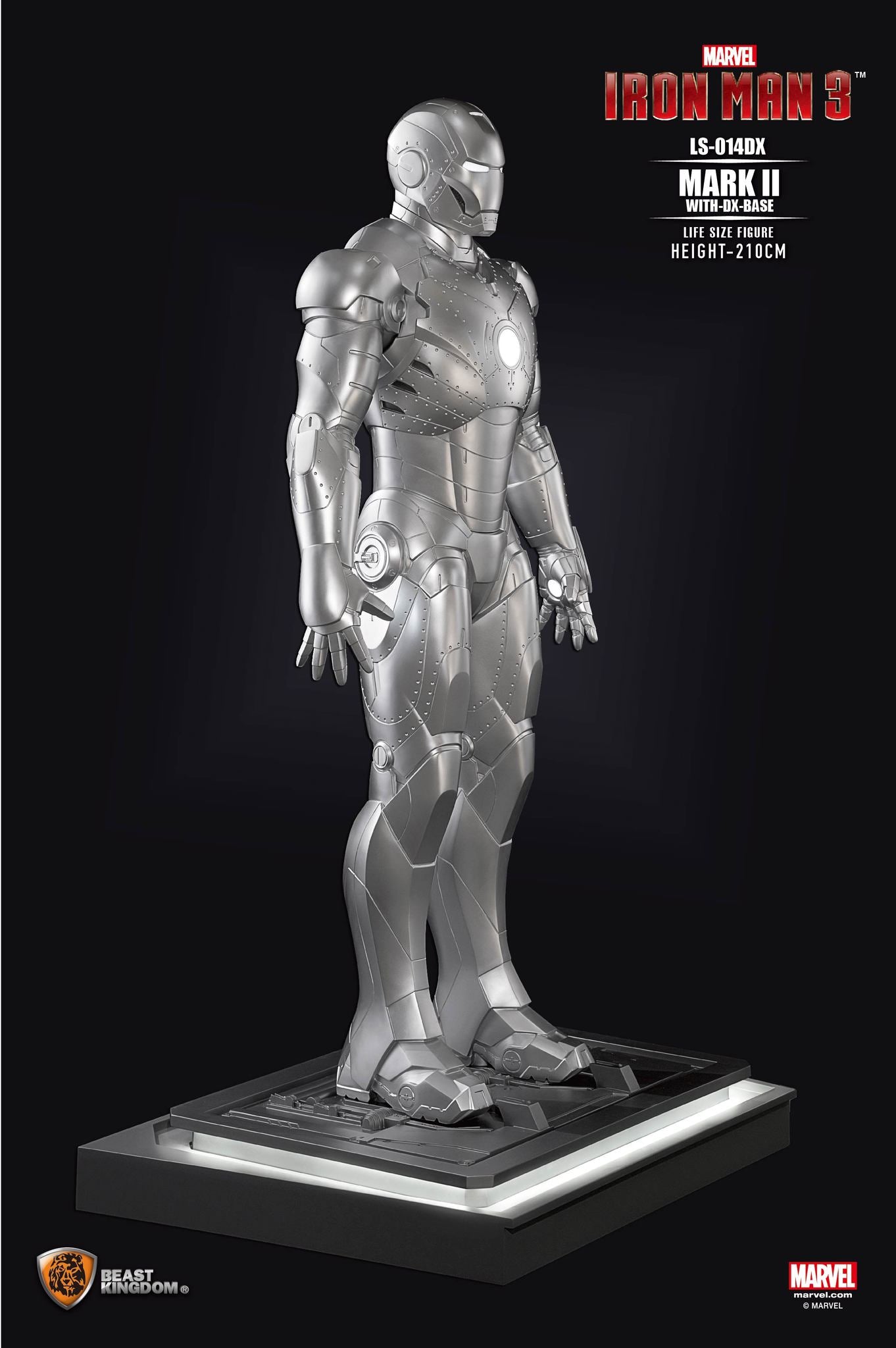 Beast Kingdom Life Size Marvel: Iron Man 3 - Mark II Deluxe Escala 1/1