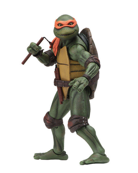 NECA Figura de Accion: TMNT Tortugas Ninja 1990 - Michelangelo 7 Pulgadas