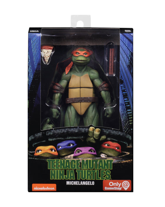 NECA Figura de Accion: TMNT Tortugas Ninja 1990 - Michelangelo 7 Pulgadas