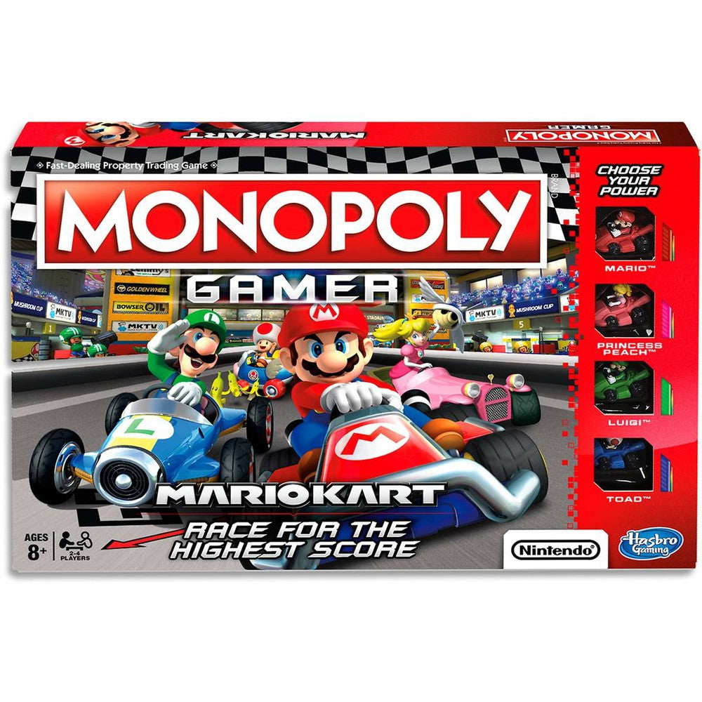 Hasbro - Super Mario - Monopoly edición película Super Mario Bros con token  Bowser, Monopoly