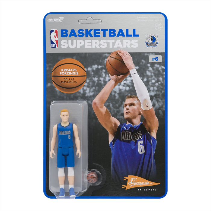 Super7 ReAction: NBA Mavericks - Kristaps Porzingis