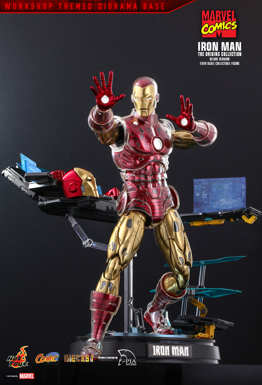 Hot Toys Marvel: Marvel Origins Collection - Iron Man 1960 Deluxe Escala 1/6