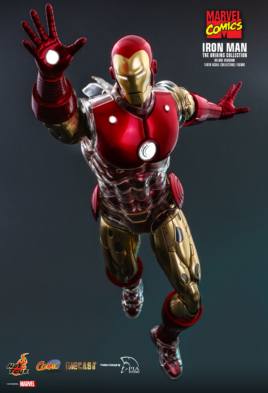 Hot Toys Marvel: Marvel Origins Collection - Iron Man 1960 Deluxe Escala 1/6