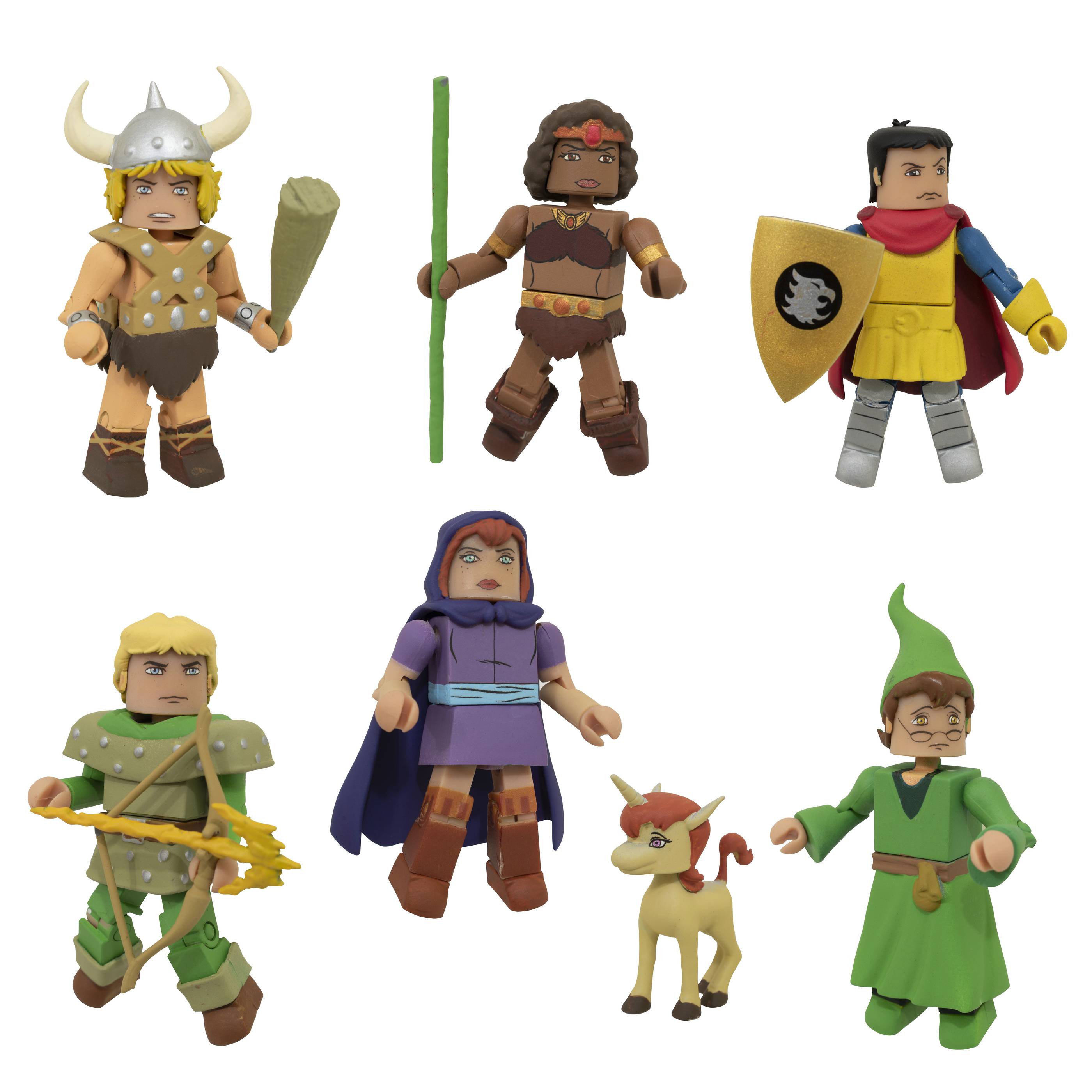 Diamond Select Toys Minimates: Calabozos y Dragones - Calabozos y Dragones Set Completo