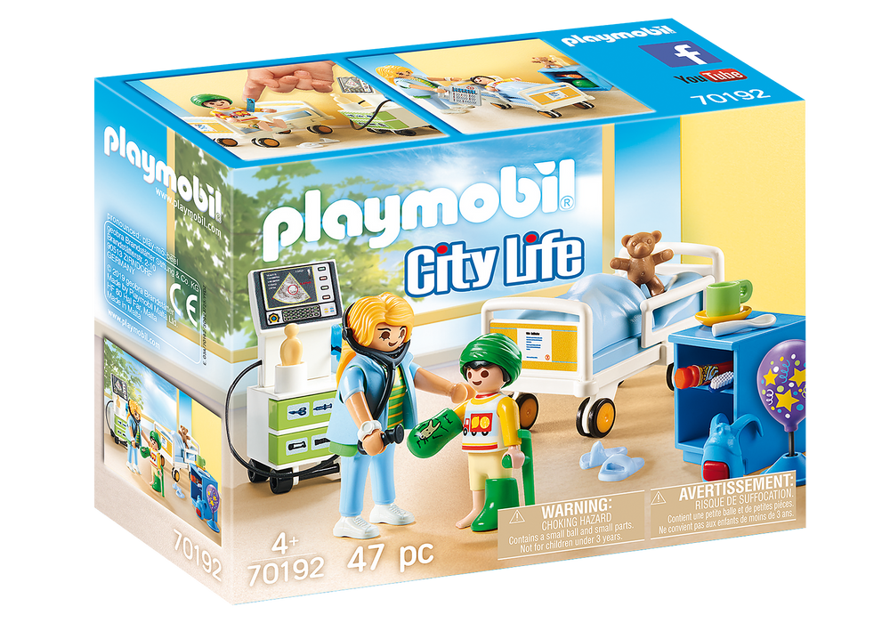 Playmobil City Life - El Gran Hospital: Sala Hospital Infantil 70192