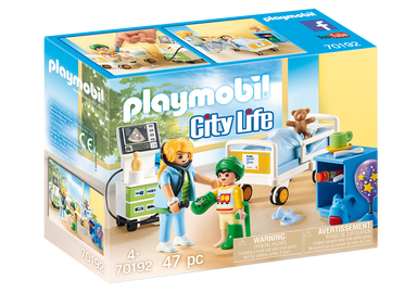 Playmobil City Life - El Gran Hospital: Sala Hospital Infantil 70192