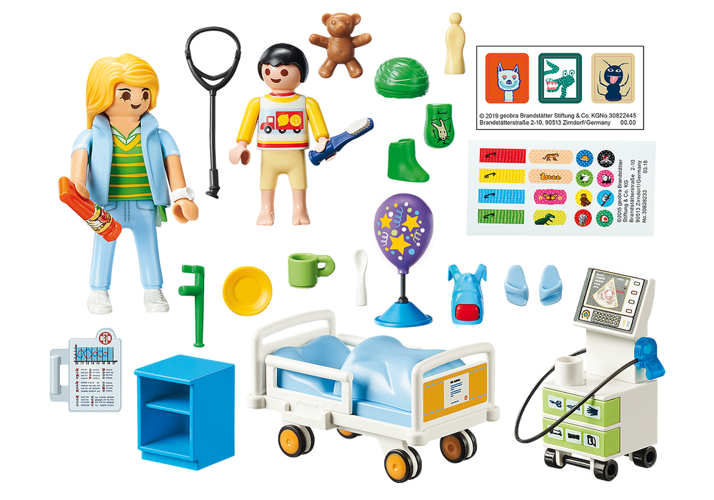 Playmobil City Life - El Gran Hospital: Sala Hospital Infantil 70192