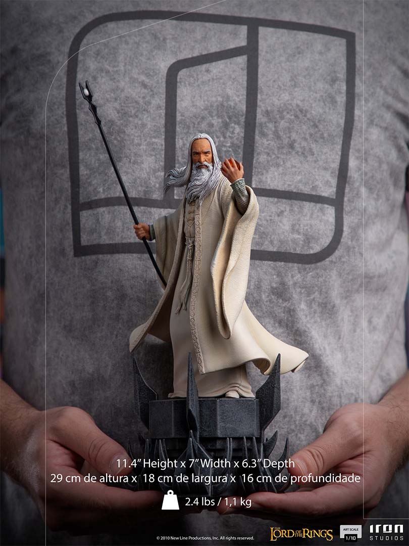 IRON Studios: The Lord Of The Rings - Saruman BDS Escala de Arte 1/10