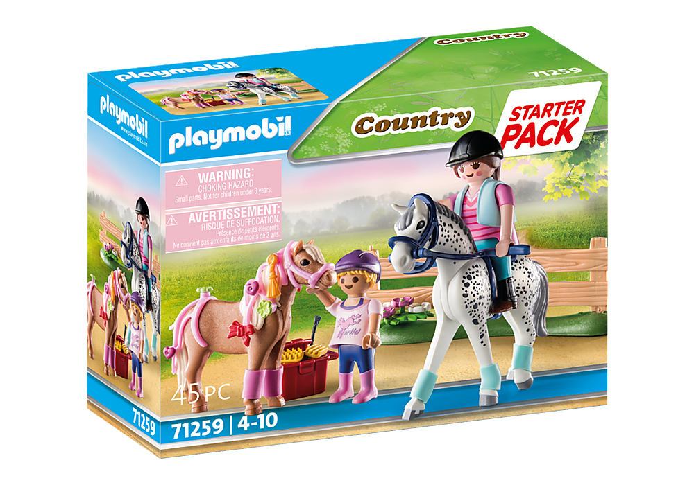 Playmobil Country: Starter Pack - Cuidado de Caballos 71259