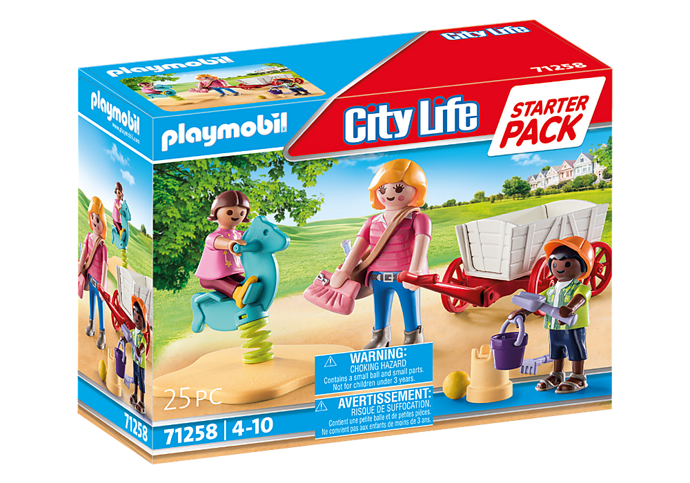 Playmobil City Life: Starter Pack - Educadora Con Carrito 71258