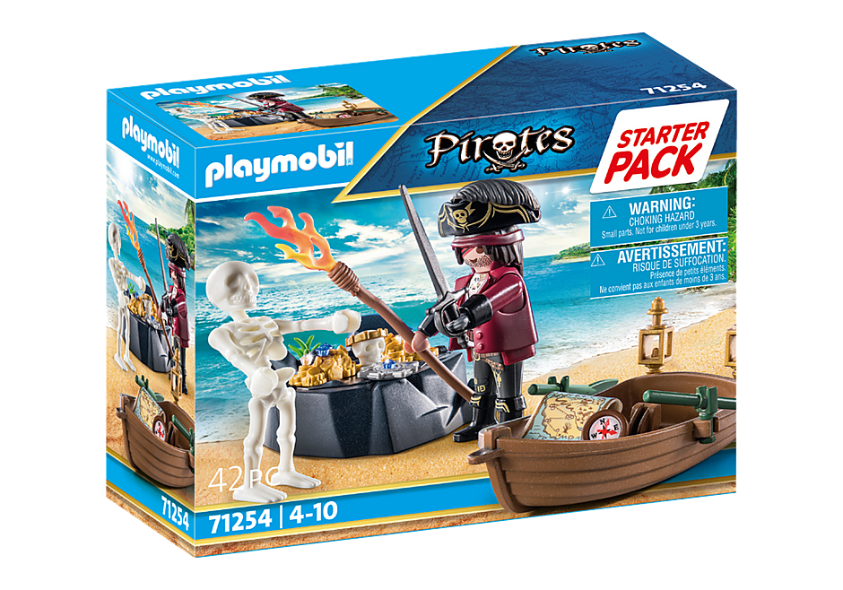 Playmobil Pirates Starter Pack: Pirata con Bote de remos 71254