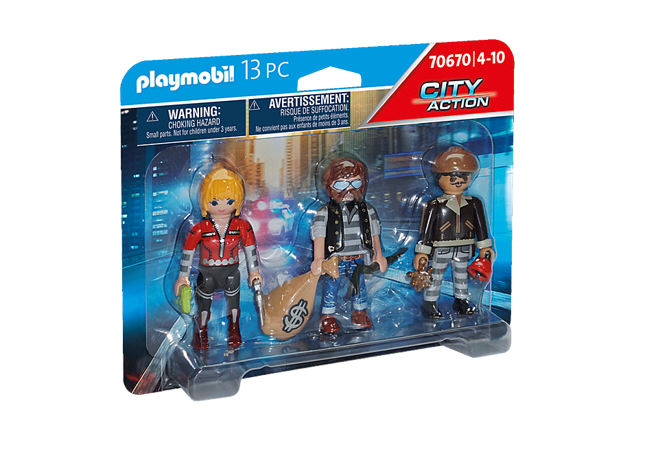 Playmobil City Action: Set de figuras de Ladron 70670