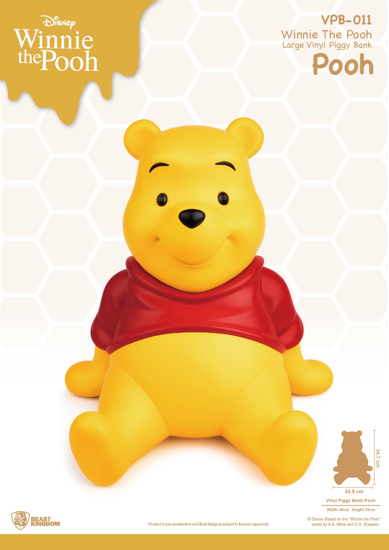 Beast Kingdom Large Vinyl Disney: Winnie The Pooh - Pooh Alcancia